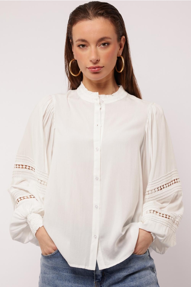 FREESIA BLOUSE 25ZZF13 011 OFFWHITE